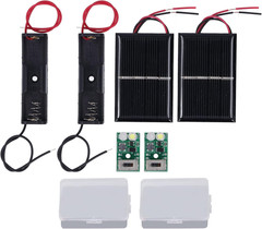2 Sets Small Solar Panels, Mini Solar Panels, 1.2V Solar Cell with PCB Board, So