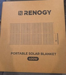 Renogy – 40OW Portable Solar Panel Foldable Solar Blanket RSP400SB-G2-US