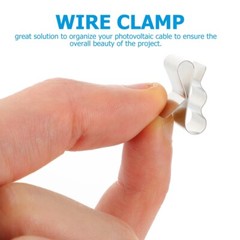50pcs deicing cable Solar Panel Cable Clip Wiring Frame Clip Wire Clamp