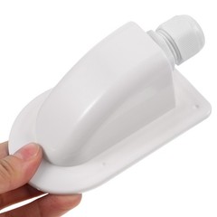 Single Solar Cable Entry Box ABS Durable Waterproof White for Roof Panels
