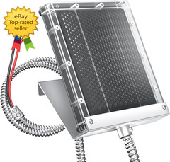 12V Solar Panel Deer Feeder Charger 1.7W Waterproof Battery Charging Kit Mounts