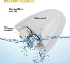 Solar Weatherproof Double Cable Entry Gland for RV & Marine Solar Systems