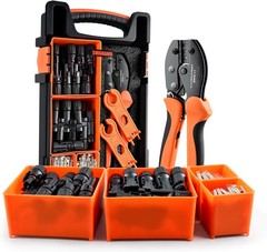 Solar Panel Connector Crimping Tool Kit with 1 Crimper, 15 Pairs Connectors a…