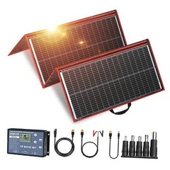 300W Portable Foldable Solar Panel Kit, Compact 19.3×37.4in 300W 20x38in