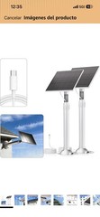 Paquete de 2 paneles solares para cámara de anillo, cargador solar de 5 W