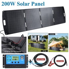 Portable Solar Suitcase Foldable Solar Panel Charger with Controller RV Camping