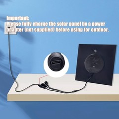 5W Trail Solar Panel, 10400mAh Built-in Battery, Adjustable 6V/9V/12V Output,…