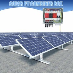 Solar Combiner Box 600V, 2 Inputs 1 Output, 15A Fuse, 63A Circuit Breaker, SPD,