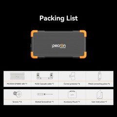 PECRON E3600LFP 3072Wh Portable Power Station with 7680Wh to 2pcs Expandable