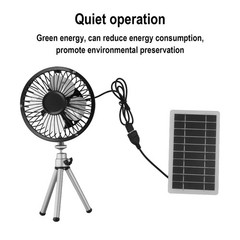 Solar Panel Powered Fan 10W Portable USB Fan Compact and Adjustable Stand