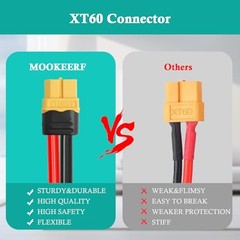 10AWG SAE to XT60 Connector Extension Cable XT60 Female to SAE Cable With 20FT