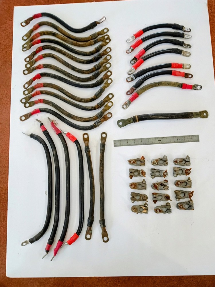 heavy copper battery connectors and cables/solar power