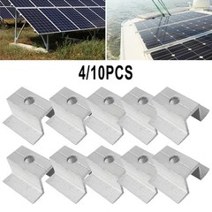 Secure Mounting Solar Middle Clamp for 25 50MM For Frame Height Set of 410Pcs
