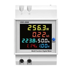 High Precision 100A DIN Rail AC Power Meter With Integrated Current Transformer