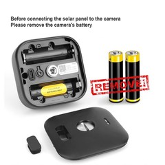 4W Solar Panel for Outdoor 4 Camera IP65 Waterproof with 13ft USB-C Cable Mount