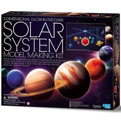 4M 3D Glow-In-The-Dark Solar System Mobile Making Kit – Diy Science Astronomy