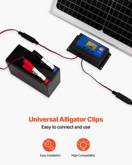 VEVOR Solar Battery Trickle Charger Maintainer 30W 12V with MPPT Controller