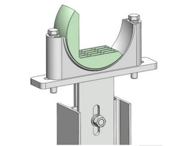 Solar Tracker Bearing for PV Systems ZA120/ZA100 with Polymer Wear-Resistant