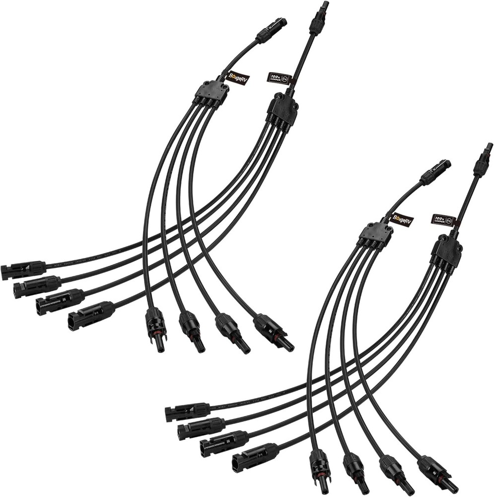Durable Solar Panel Y Branch Connectors – 30A, 1000V Rated Waterproof Design
