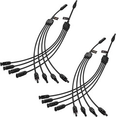 Durable Solar Panel Y Branch Connectors – 30A, 1000V Rated Waterproof Design