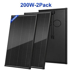 400W (200W*2) 18V Solar Panel N-Type Mono 18BB Roof RV Boat Off-Grid Battery