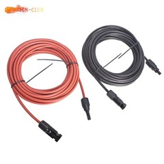Black + Red 30Ft Wire Connector 10AWG Solar Panel Extension Cable
