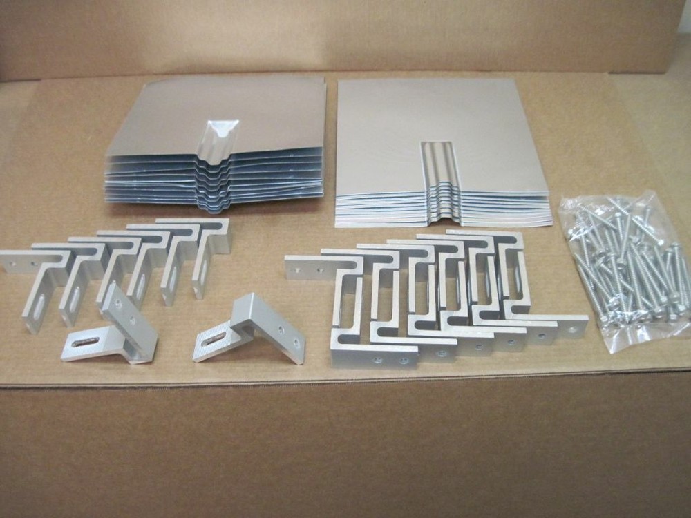 Solar Roof Hook 17592 Flashed U-Foot Mounting Kit Aluminum Flashing