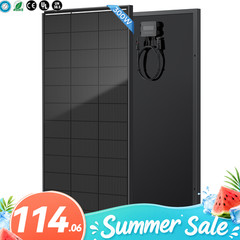 12V 300W Watt Mono Solar Panel N-Type 18BB Power RV Camping Home Boat Off Grid
