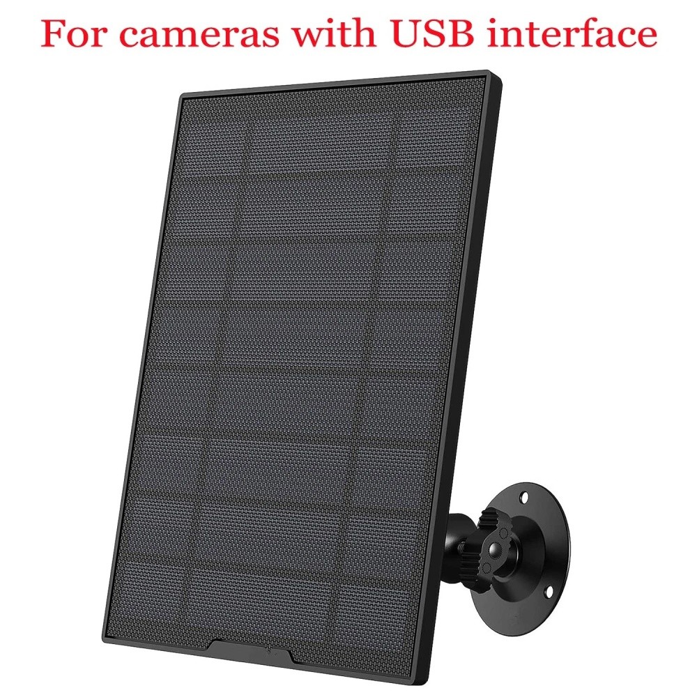 ieGeek Solar Charger for Wireless Security Cameras Outdoor USB Power Supply