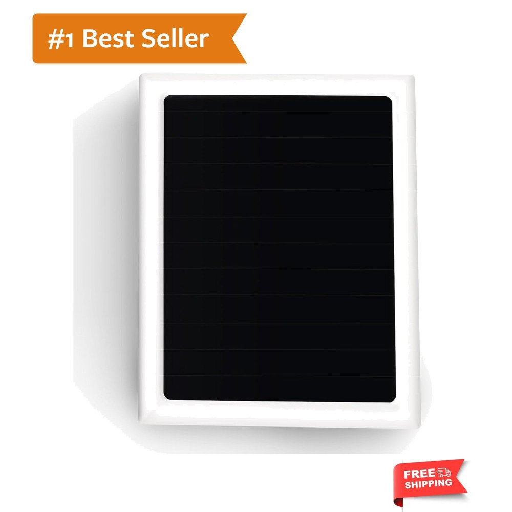 Waterproof Solar Panel Charger for Ring Camera, 6W Power Efficiency & Easy Mount