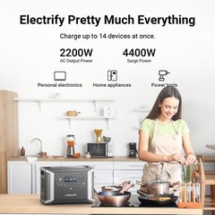 Dabbsson 5330Wh Portable Power Station 2200W Solar Generator Expandable Battery