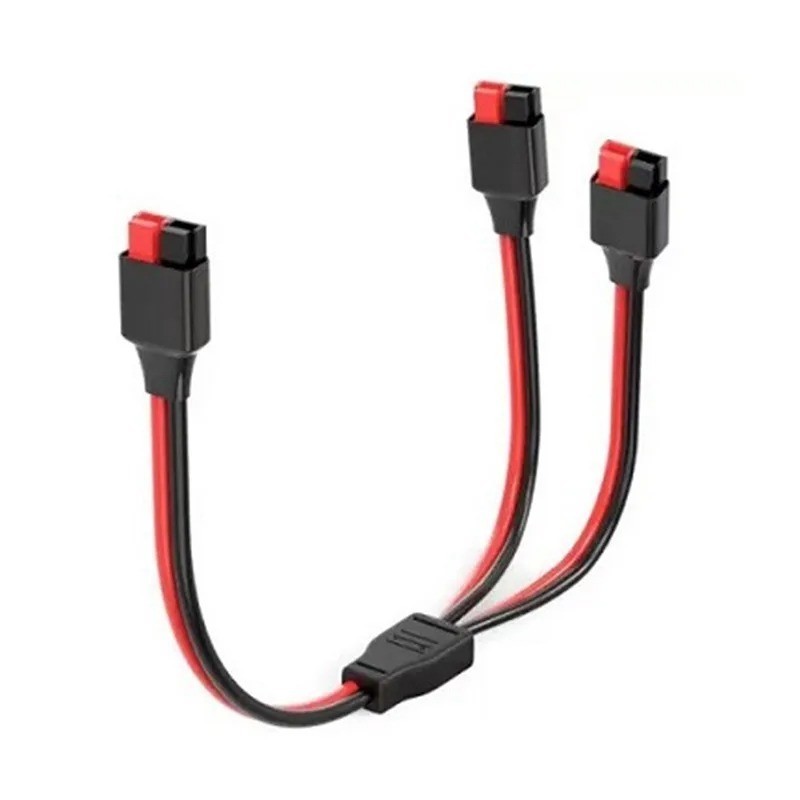45A Anderson Y Splitter Power Cable 1 to 2/3 Solar Battery Adapter Cord