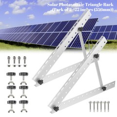 Adjustable Solar Panel RV Tilt Mount Brackets Rooftop Flat Surface Mounting Kit