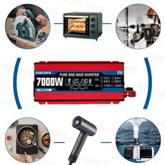 7000W Solar System Kit 100A Controller DC12V AC110 220V Panel for RV Boat CampIY
