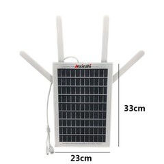 Multi-band 4G SIM solar panel router 10*18650 battery support 4G/ network port
