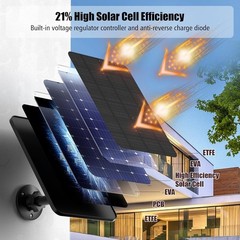 3 Pack Solar Panel for Blink Outdoor 2K+/(3rd Gen) XT3/Outdoor 4(4th Gen) 1 Amps