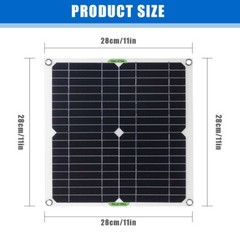 400W Controller Solar Panel Kit 100A 5V Portable Outdoor Home Battery Charger
