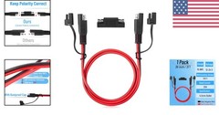 16 AWG SAE Extension Cable – 3 FT Quick Connect/Disconnect for Battery Charging
