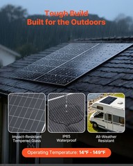 VEVOR 2PCS 400W Bifacial Solar Panels 24% Efficiency Monocrystalline PV Module