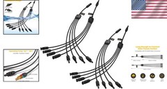 Solar Panel Branch Connectors, 2 Pairs | RV Camping Tool Kit