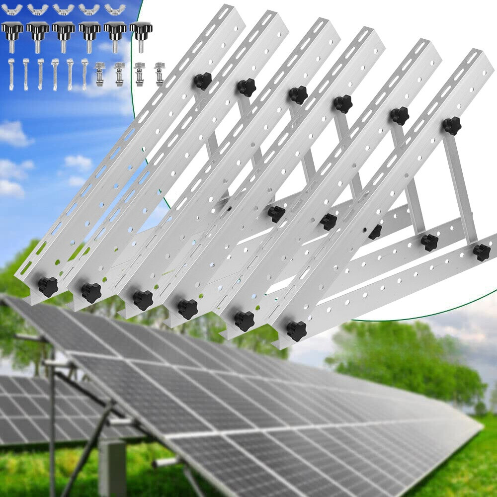 Solar Panels Adjustable Mount Mounting Brackets for Any Flat Surface, Roof, RV