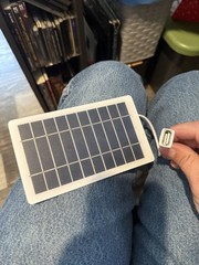 Portable Polycrystalline Rigid Solar Panel 5V DC USB Under 10W White/Blue