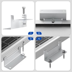 AeternaSol Solar Panel Mounting Bracket System for RV PV Roof Off-Grid Garden