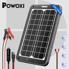 12V 15W Solar Car Battery Trickle Charger Maintainer with Smart PWM Controller