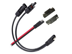 Solar Panel Connectors 10AWG Compatible with MC-4 Solar Connecter to SAE Adap…