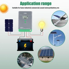 5200W MPPT Solar Charge Controller 100A 12V 24V 36V 48V USB Battery PV Regulator