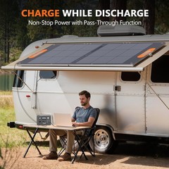 ALLWEI Portable Power Station 300W LiFePO4 Solar Generator for Camping RV