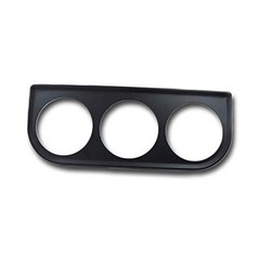 Universal 2-1/16″ 52mm Triple Gauge Mounting Panel Three Holes 3 Mount Black