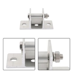 LABLT Adjustable Angle 4×Solar Panel RV Tilt Mount Brackets Set For Roof Install