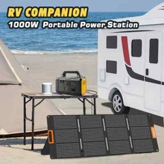 1000W Portable Power Station,1075Wh Backup Lithium Battery, 120V/1000W AC Outlet